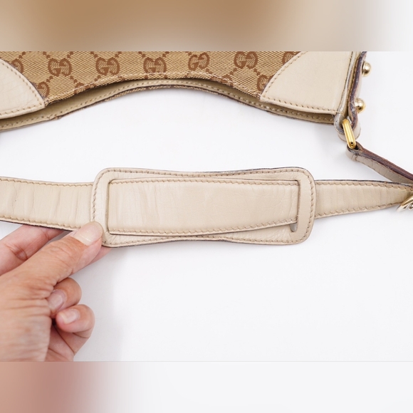 AJ29❤️ Gucci GG Hasler Horsebit Hobo Bag - Picture 9 of 13